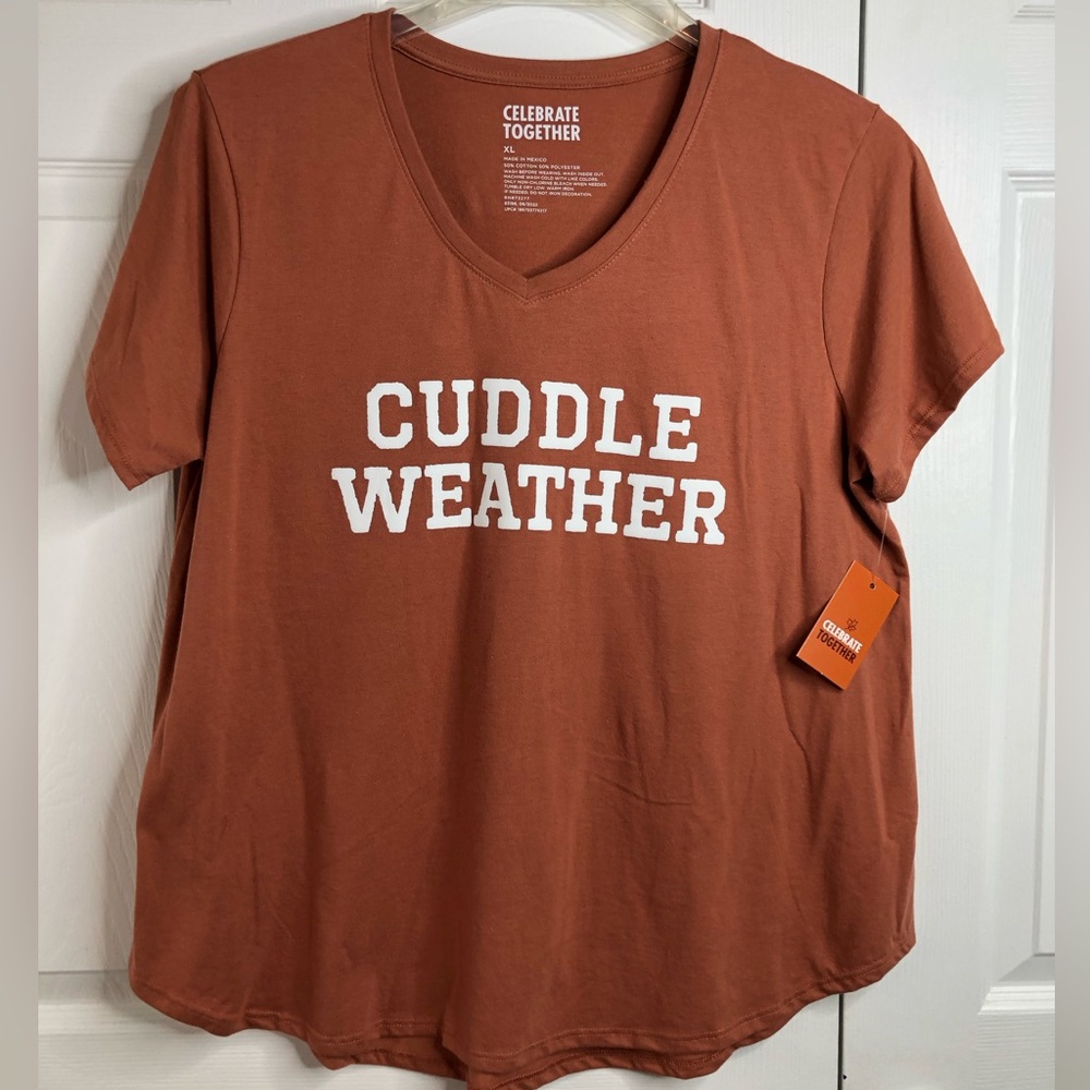 NWT "Cuddle Weather" T-Shirt XL